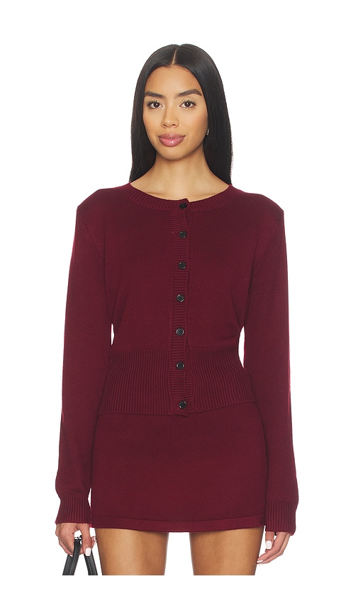 Amelie Teje Elle Knit Top In Red