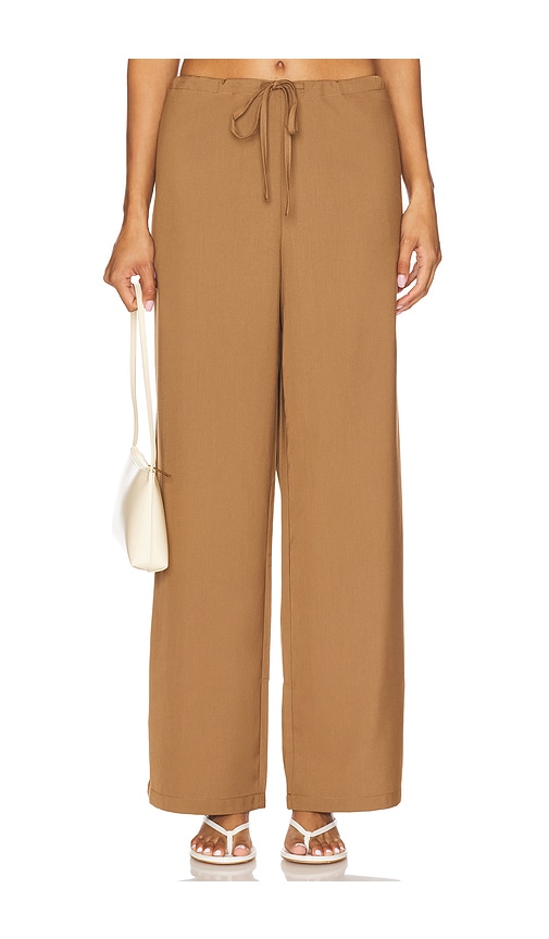 Costera Pant in Tan. - size L (also in M, S, XS) - Amelie Teje - Modalova