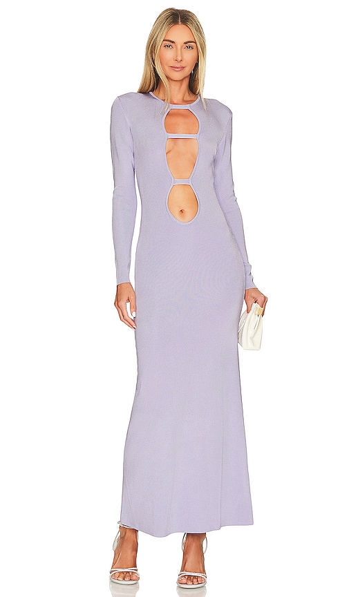 Auteur Eva Double Bar Dress In Lilac