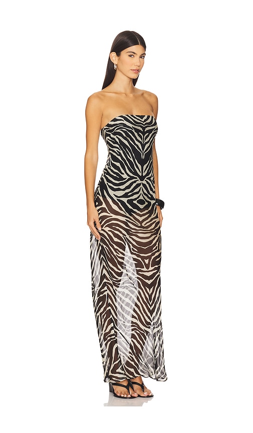 Auteur Studio Raya Dress With Bodysuit In Animal Print