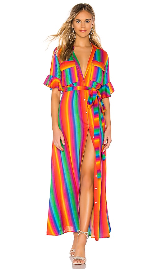 Things Mochi Leilani Dress in Rainbow 