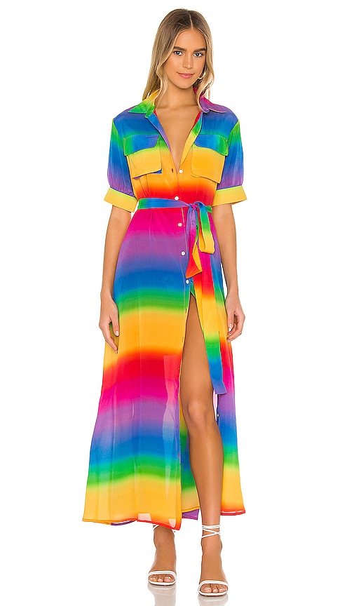 revolve rainbow dress