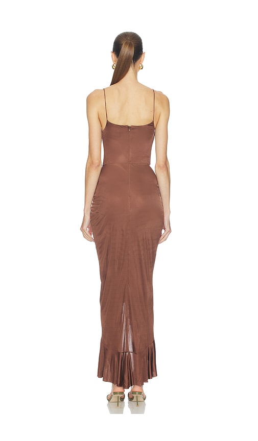  Atlein Langes Trägerkleid In Brown. Größe 36. Also In 38, 40. 