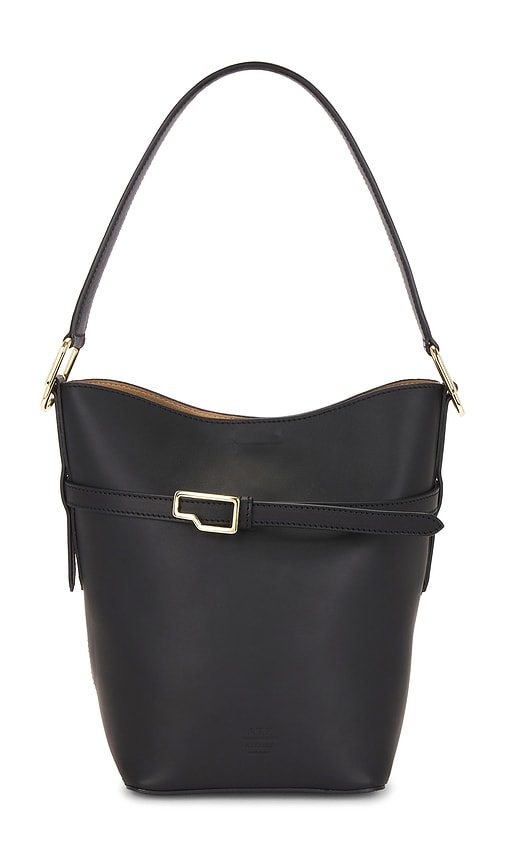 Atp Atelier Lierna Buckled Shoulder Bag In Black