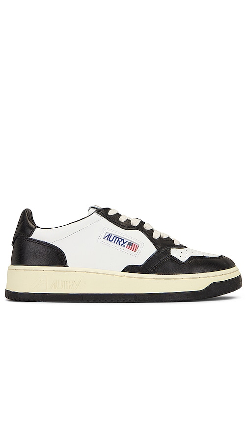 Shop Autry Medalist Low Sneaker In Black