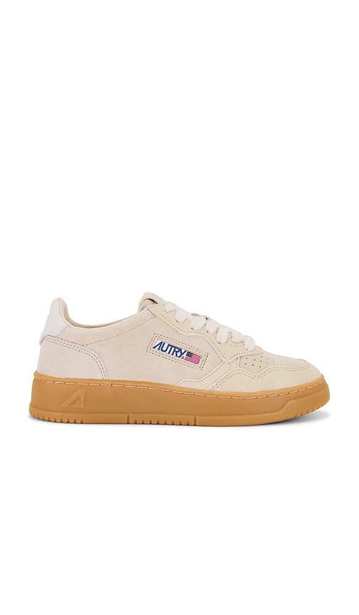 Shop Autry Medalist Sneaker In Beige