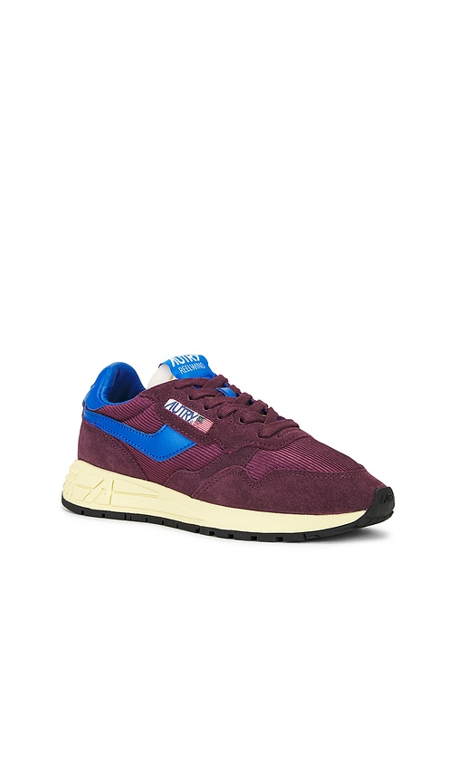 Autry Reelwind Low Sneaker In Burgundy