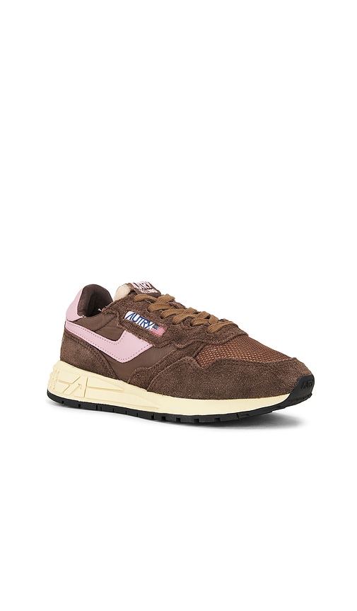 Autry Retro-inspired Brown Suede Sneakers With Chunky Sole In Brown