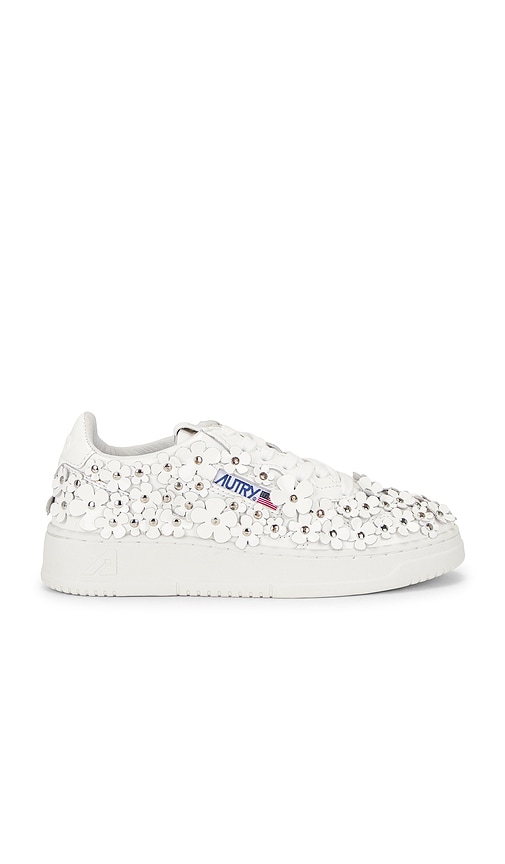 Autry "medalist Low Blooming" Sneaker In White