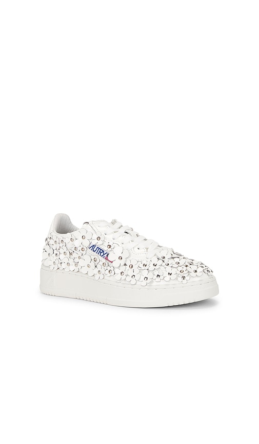 Autry "medalist Low Blooming" Sneaker In White