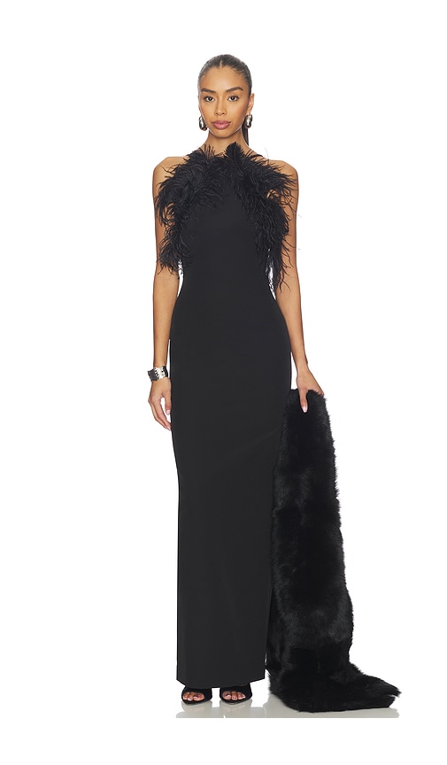 THE ATTICO Feather Gown