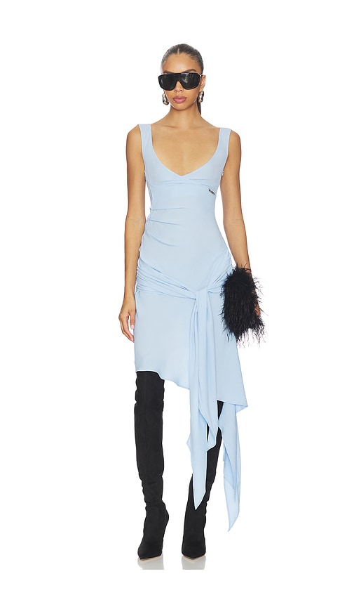 THE ATTICO Draped Mini Dress