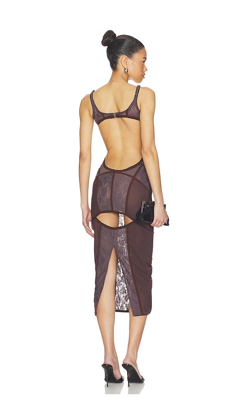 THE ATTICO Midi Lace Dress