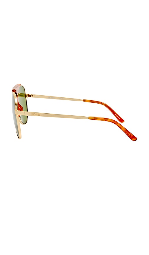  The Attico Sonnenbrille Amelia In Metallic Gold. 
