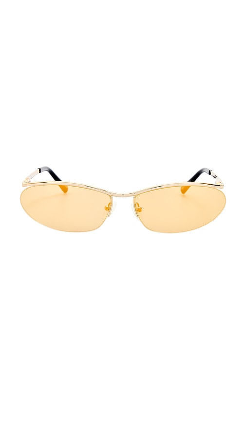 THE ATTICO LUNETTES DE SOLEIL CHARLOTTE en Metallic Gold 330$
