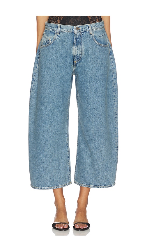 THE ATTICO Curved Short Leg