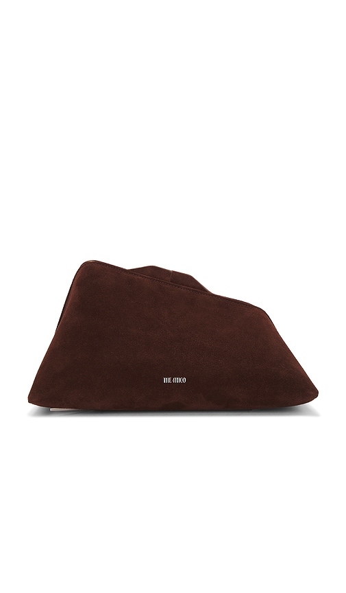 THE ATTICO 8.30 Pm Clutch in Light Chocolate