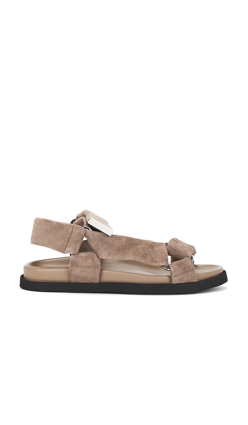 Attico Salinas Flatform Sandal In Animal Print