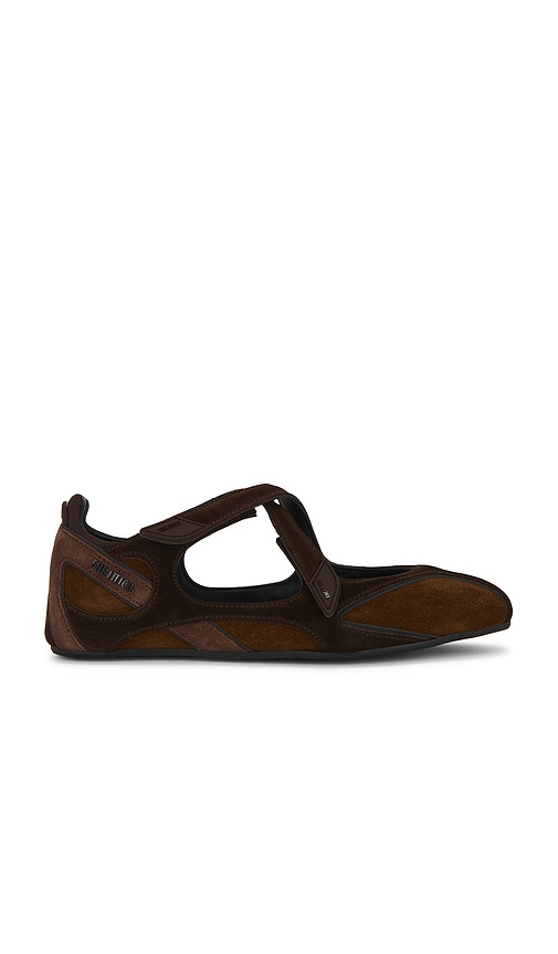 THE ATTICO Floor01 Ballerina Flat in Brown. - size 36 (also in 37, 37.5, 38, 38.5, 39, 39.5, 40, 41)