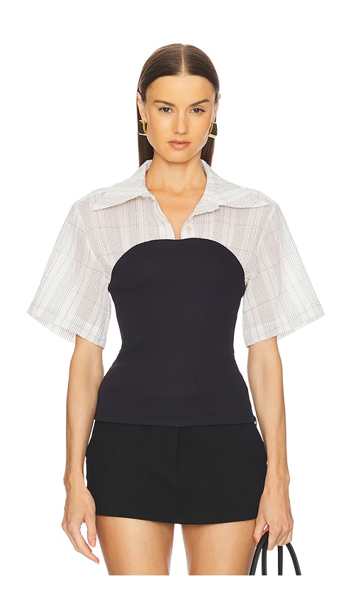 Anna Quan Wren Top in Tartan Check