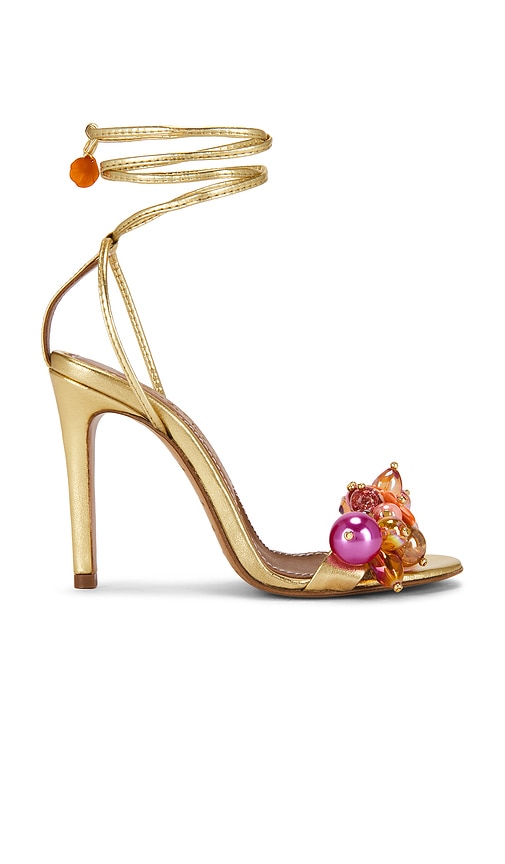 Alameda Turquesa Sunkissed Coral Sandal in Metallic Gold. - size 36 (also in 37, 38, 39)