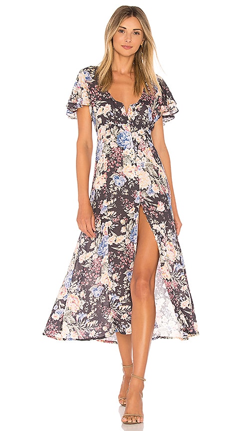 Auguste Robe Maxi InkRevolve En Dahlia VqMGSUzp