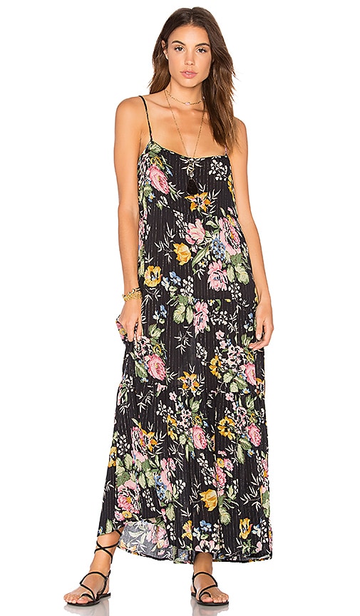 auguste delilah frill maxi dress