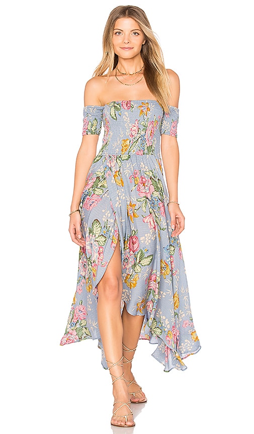 AUGUSTE Boheme Goddess Maxi Dress in Duck Egg Blue | REVOLVE