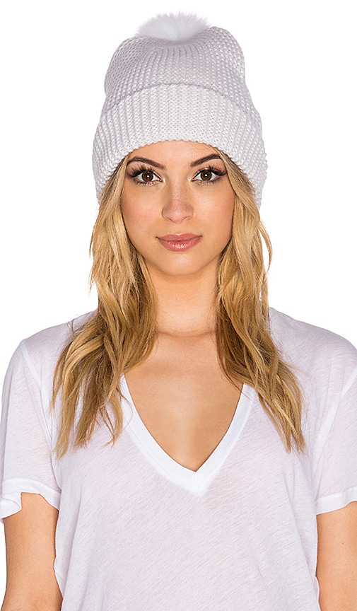 pom jacobs marc beanie pom fur Autumn REVOLVE  Cashmere GORRO em  Nuvem