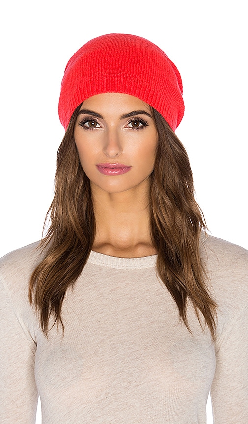 Autumn Cashmere Asymmetric Bag Hat in Solar Flare REVOLVE