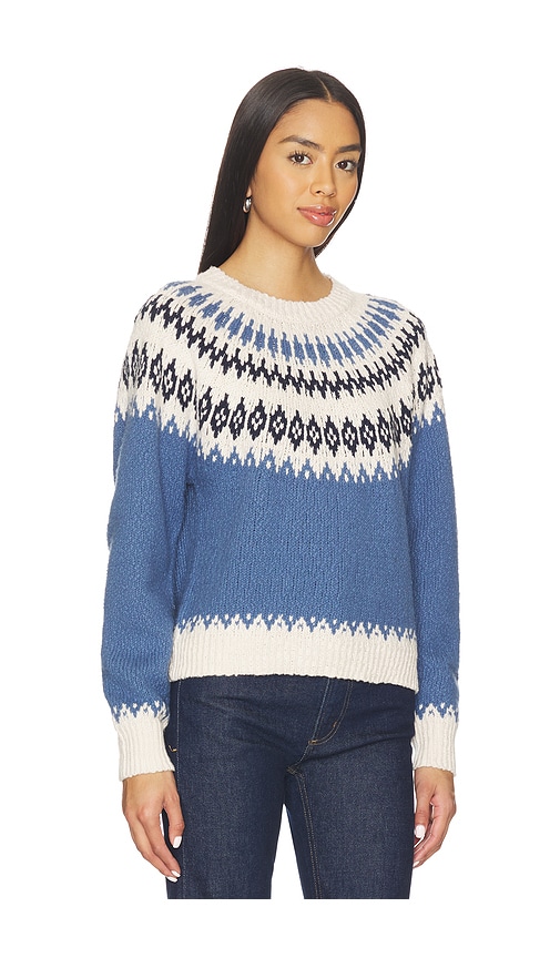 Autumn Cashmere Chunky Fair Isle Crew Sweater In Multi