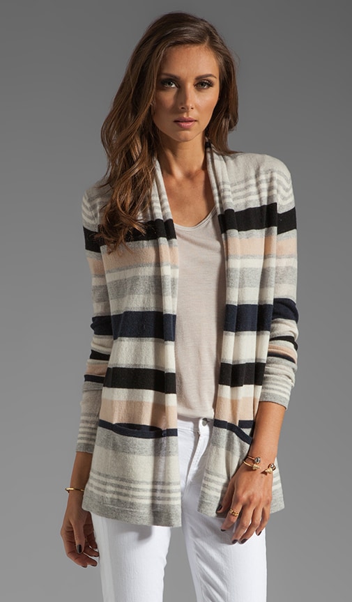 Multi Stripe Drape Sweater
