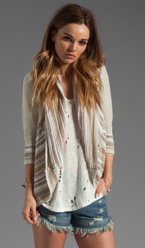 Multi Stitch Drape Sweater