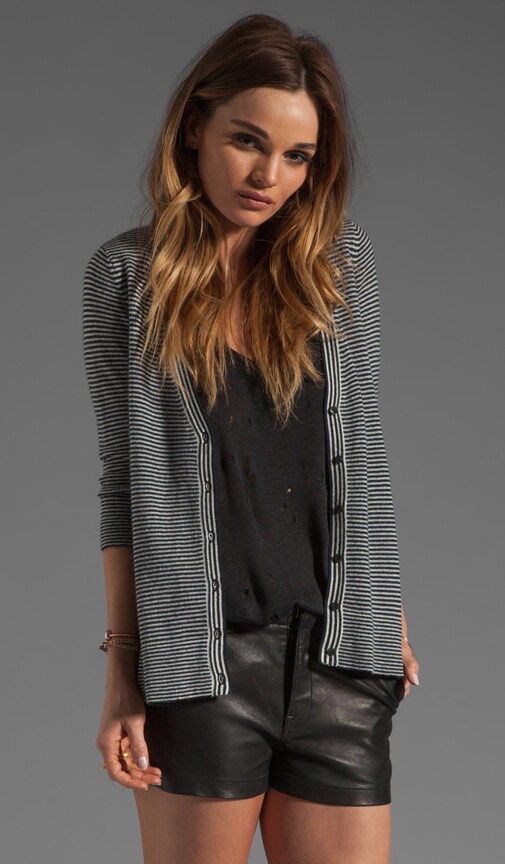 Mini Stripe Cardigan Sweater