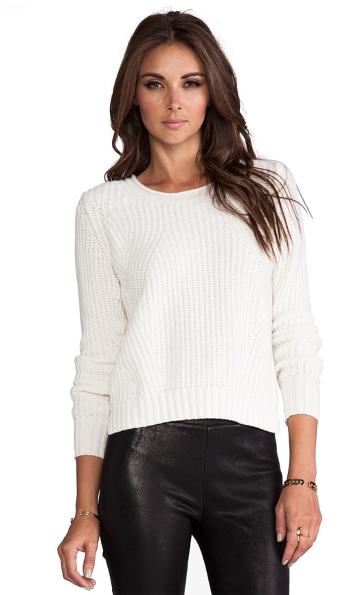 Shaker Stitch Crop Crew