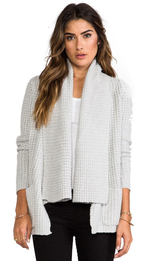 Textured Drape Cardigan with Pockets