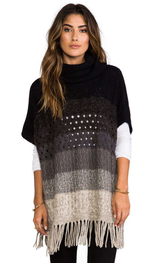 Autumn Cashmere Ombre Poncho in Neutral Combo REVOLVE