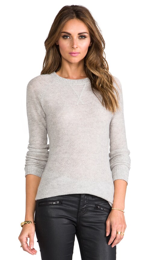 Honeycomb Stitch Crew Neck Pullover
