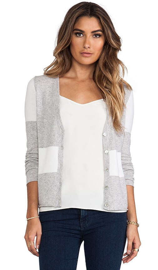 Color Block V-Neck Cardigan