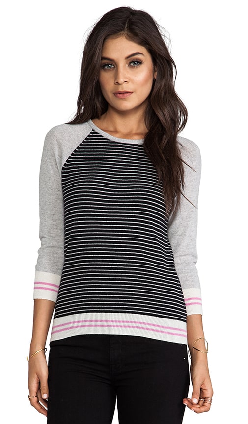 Striped Zip Back Sweater