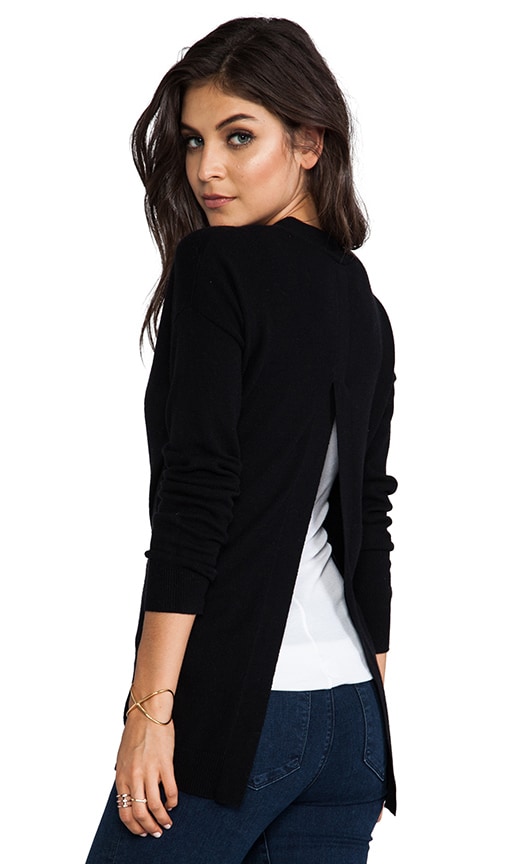 Hi Lo Open Back Boyfriend Cardigan