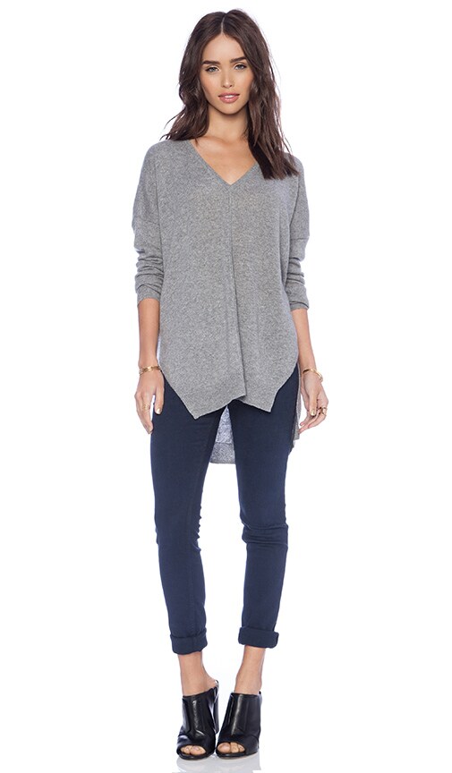 Hi Lo Slashed Sweater