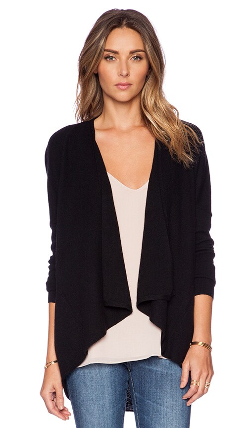 black drape cardigan