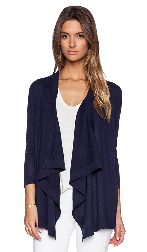 Autumn Cashmere Waterfall Cardigan in Peacoat REVOLVE