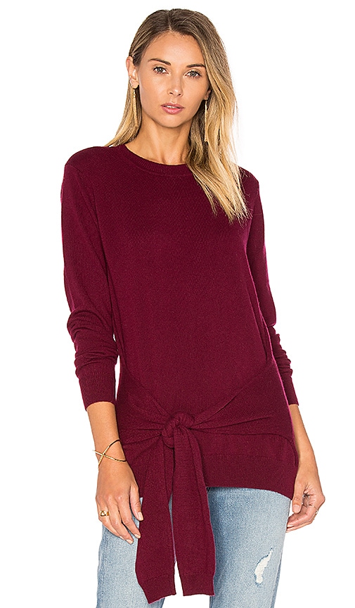 cashmere tie front cardigan