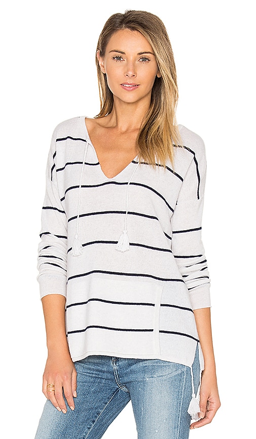 Tassel Striped Baja Sweater