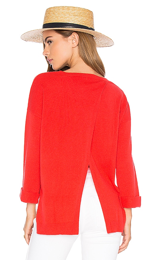 High Low Open Back Sweater