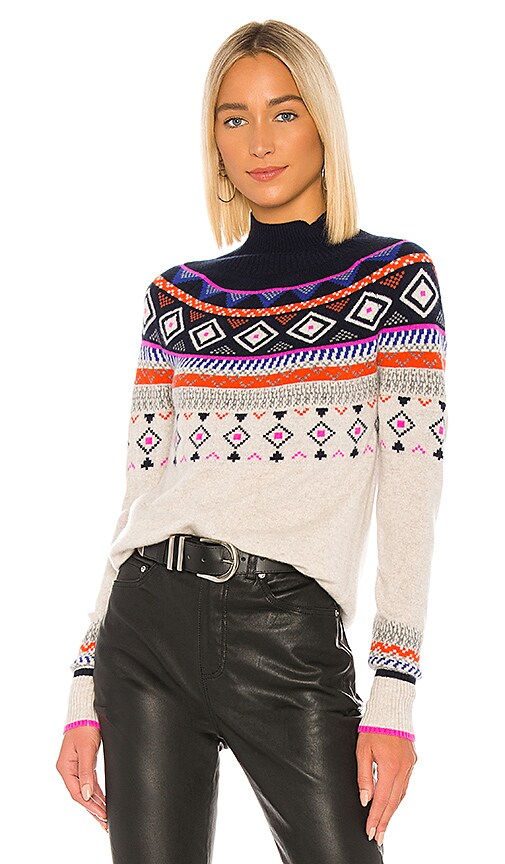Fair Isle Mock Neck