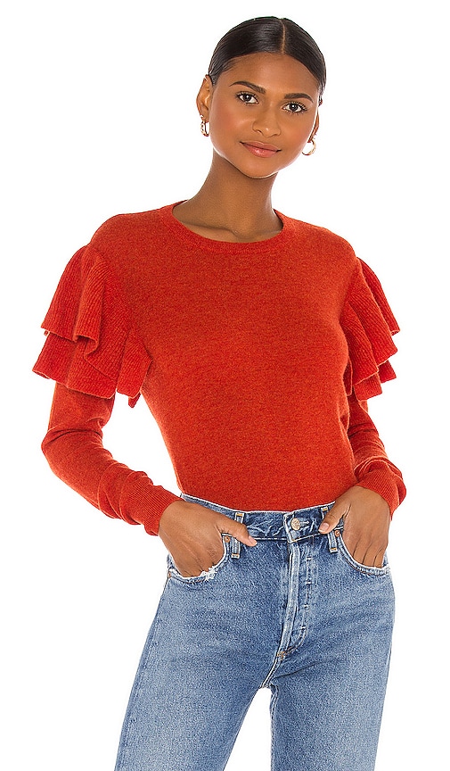 Double Ruffle Crew Sweater Double Ruffle Crew Sweater