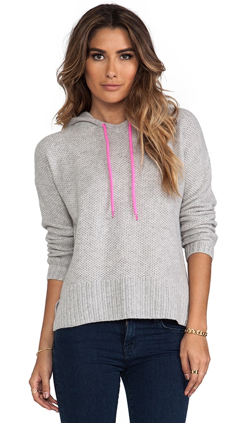 Autumn Cashmere Honeycomb Stitch Hoodie in Fog Shock REVOLVE